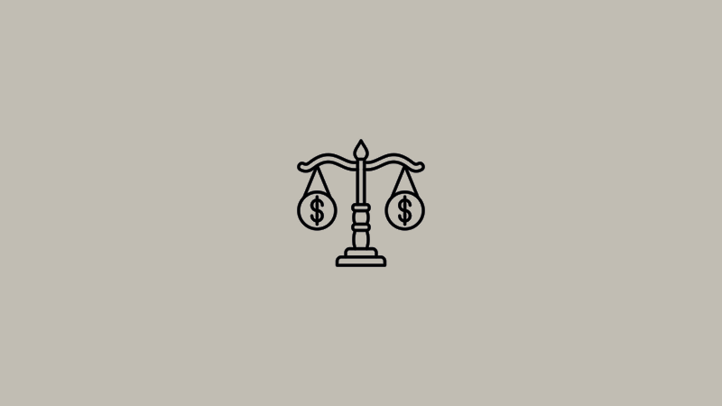 Dette er en illustration, der viser et balancebudget